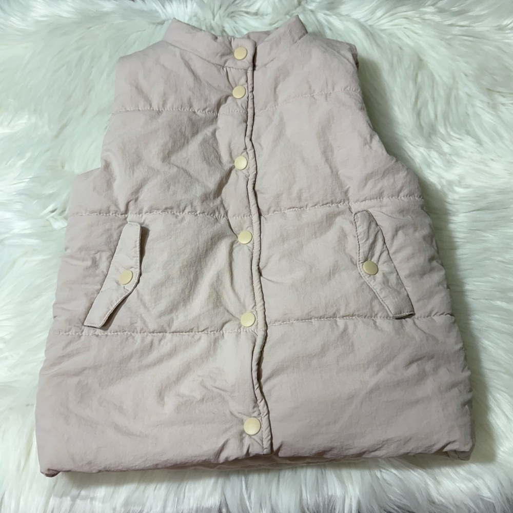 Jessica Simpson Youth Girls Size 5/6 Light Pink Puffer Vest